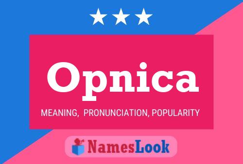 Opnica Name Poster