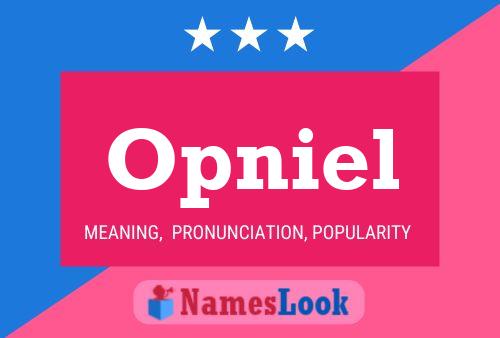 Opniel Name Poster