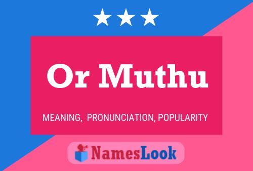 Or Muthu Name Poster