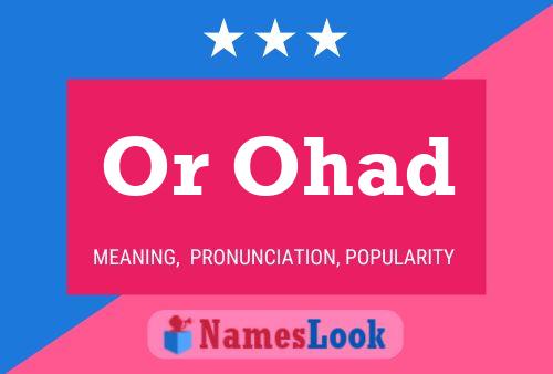 Or Ohad Name Poster