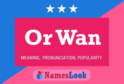 Or Wan Name Poster