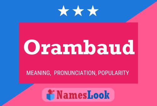 Orambaud Name Poster