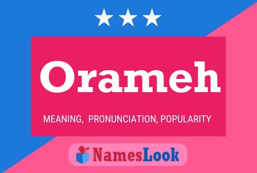 Orameh Name Poster