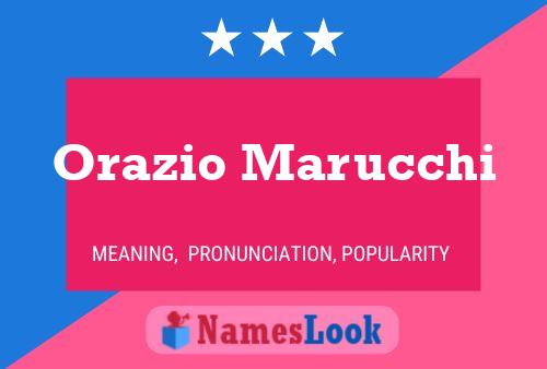 Orazio Marucchi Name Poster