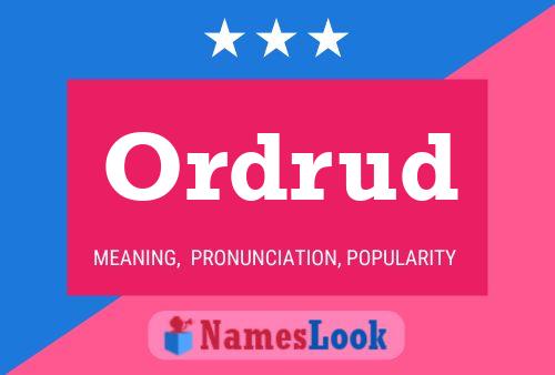 Ordrud Name Poster