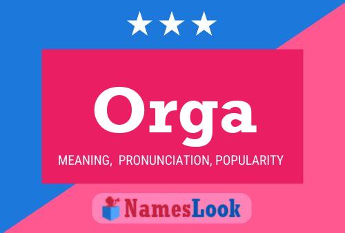 Orga Name Poster