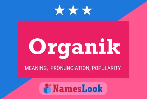 Organik Name Poster