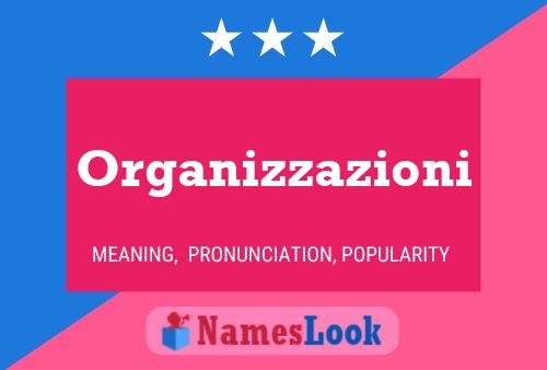 Organizzazioni Name Poster