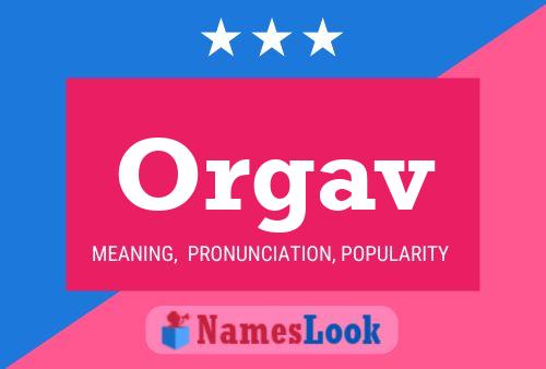 Orgav Name Poster