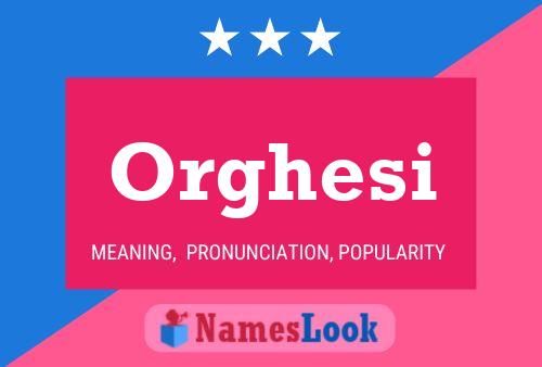 Orghesi Name Poster