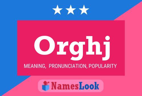 Orghj Name Poster