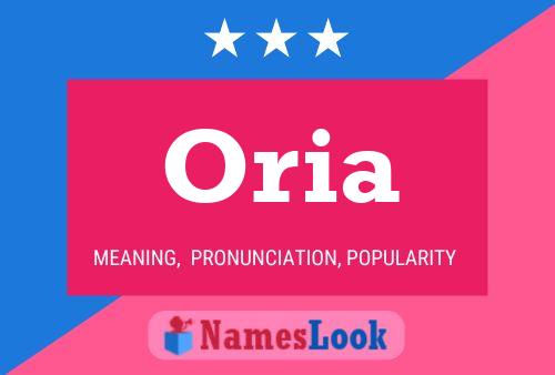 Oria Name Poster