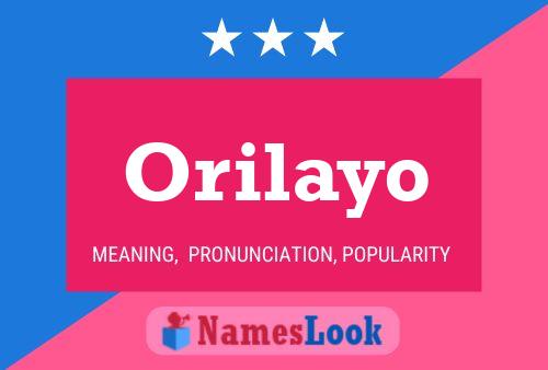 Orilayo Name Poster