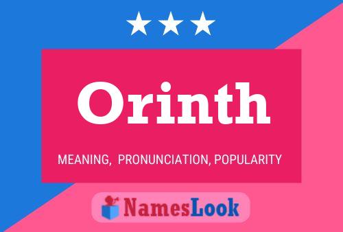 Orinth Name Poster