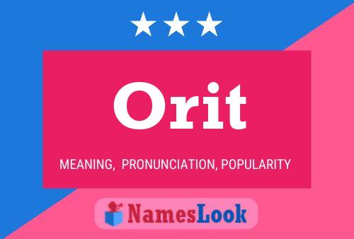 Orit Name Poster