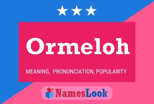 Ormeloh Name Poster