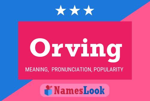 Orving Name Poster