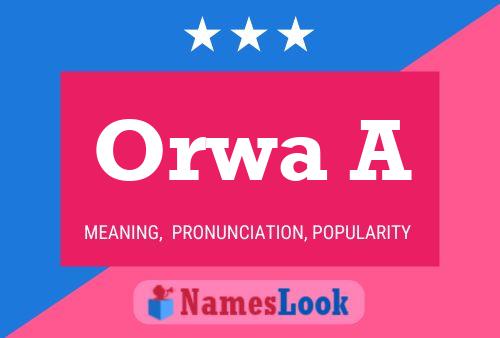 Orwa A Name Poster