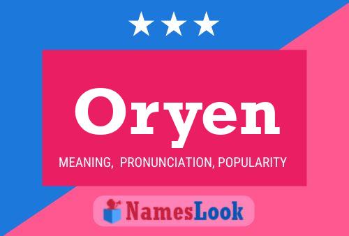 Oryen Name Poster