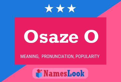 Osaze O Name Poster