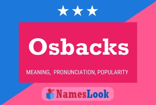 Osbacks Name Poster