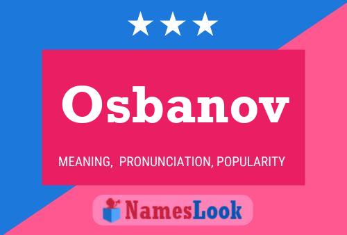 Osbanov Name Poster