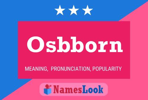 Osbborn Name Poster