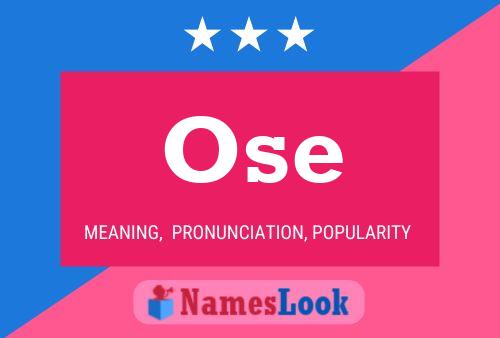 Ose Name Poster