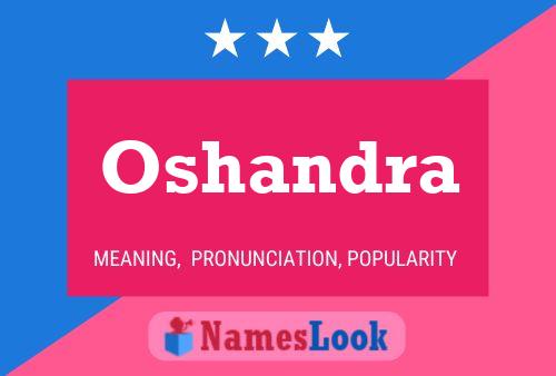 Oshandra Name Poster