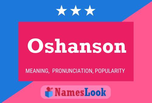 Oshanson Name Poster