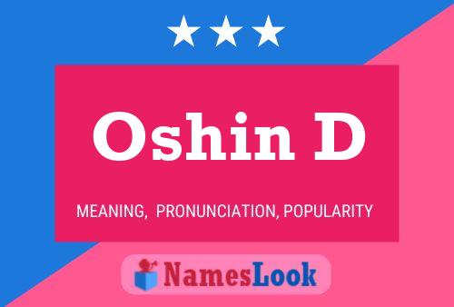 Oshin D Name Poster