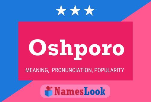 Oshporo Name Poster