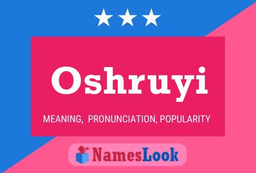 Oshruyi Name Poster