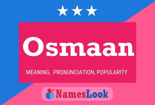 Osmaan Name Poster