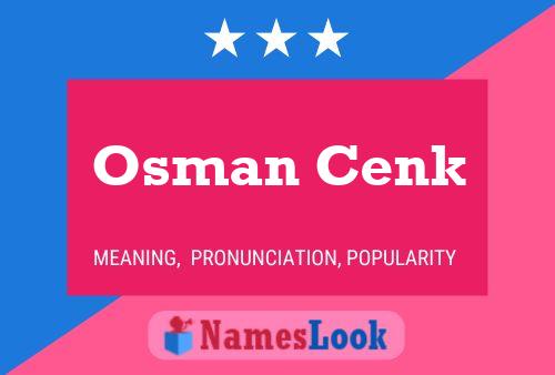 Osman Cenk Name Poster