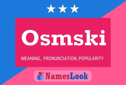 Osmski Name Poster