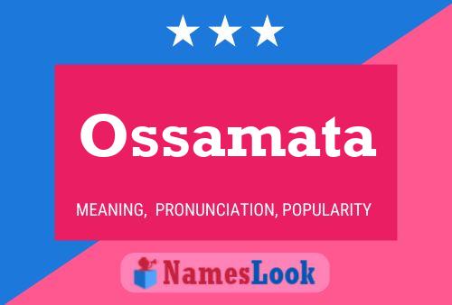 Ossamata Name Poster