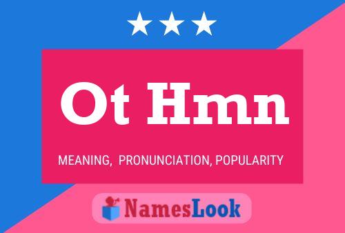 Ot Hmn Name Poster