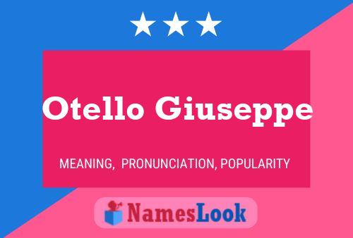 Otello Giuseppe Name Poster