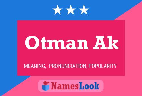 Otman Ak Name Poster