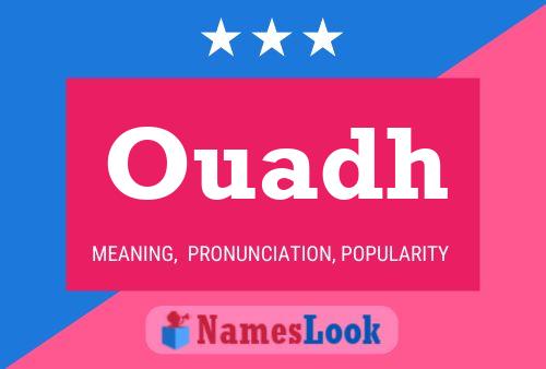 Ouadh Name Poster