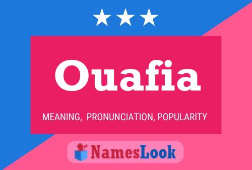 Ouafia Name Poster