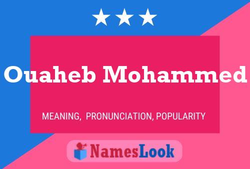 Ouaheb Mohammed Name Poster