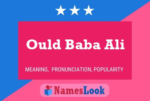 Ould Baba Ali Name Poster