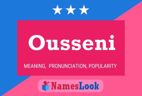 Ousseni Name Poster