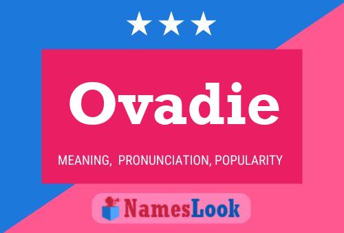 Ovadie Name Poster