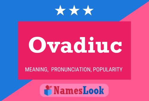 Ovadiuc Name Poster