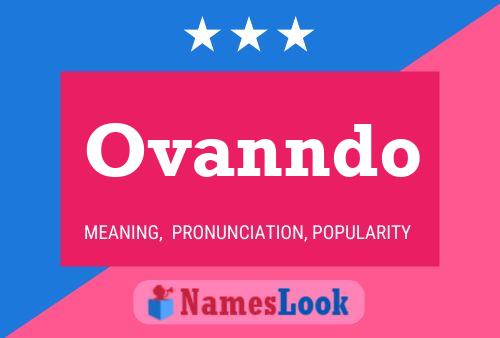 Ovanndo Name Poster