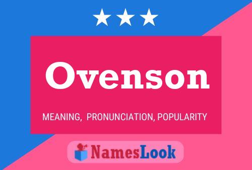 Ovenson Name Poster