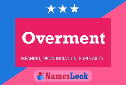 Overment Name Poster